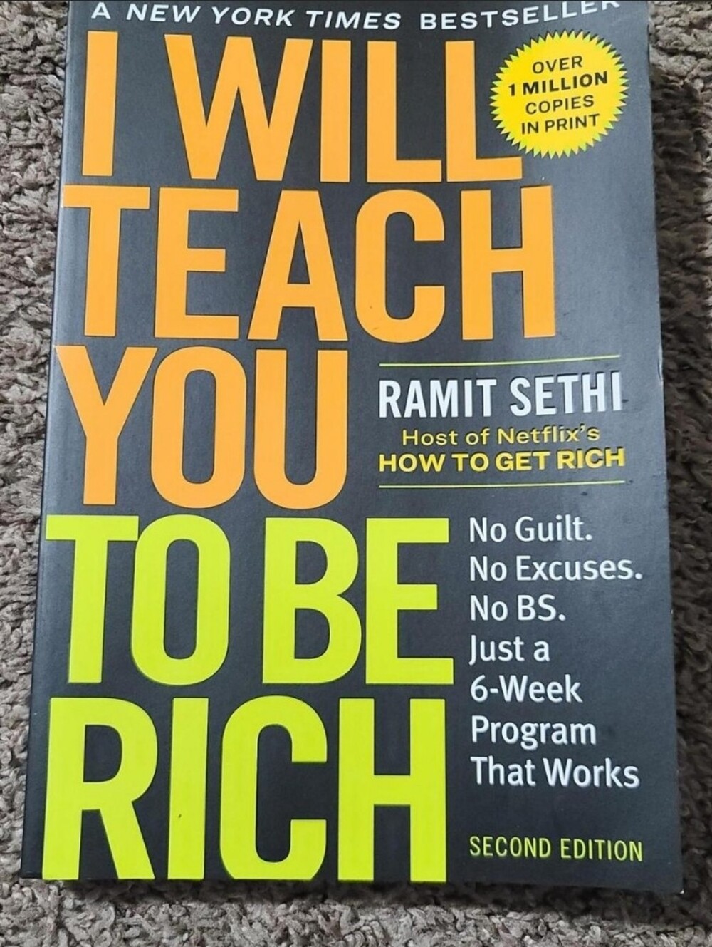 I Will Teach You To Be Rich by Ramit Sethi - Bold Orange & Lime Cover